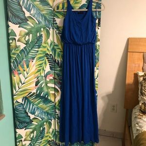 Royal blue maxi dress